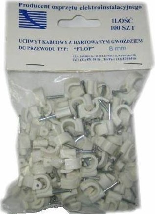 Trytyt Flop 8 (100 szt.) uchwyt kablowy z gwoździem