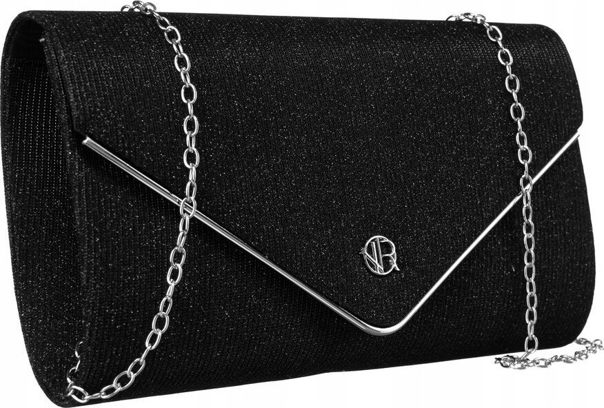 Rovicky Elegancka, brokatowa kopertówka na łańcuszku - Rovicky NoSize