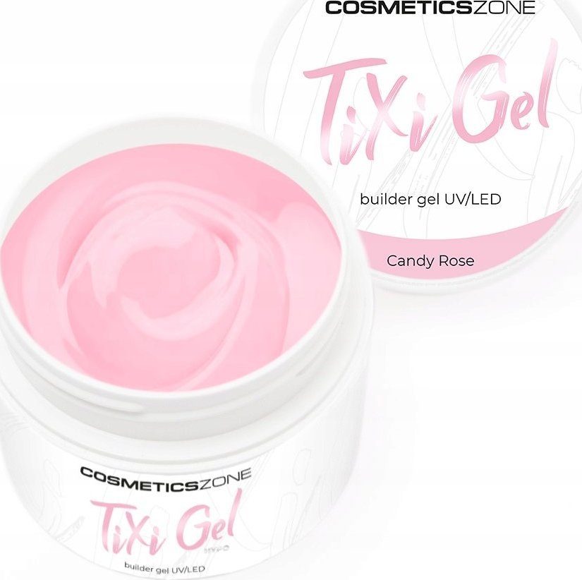 Cosmetics Zone Żel budujący z pamięcią cieczy różowy UV LED Candy Rose 15ml