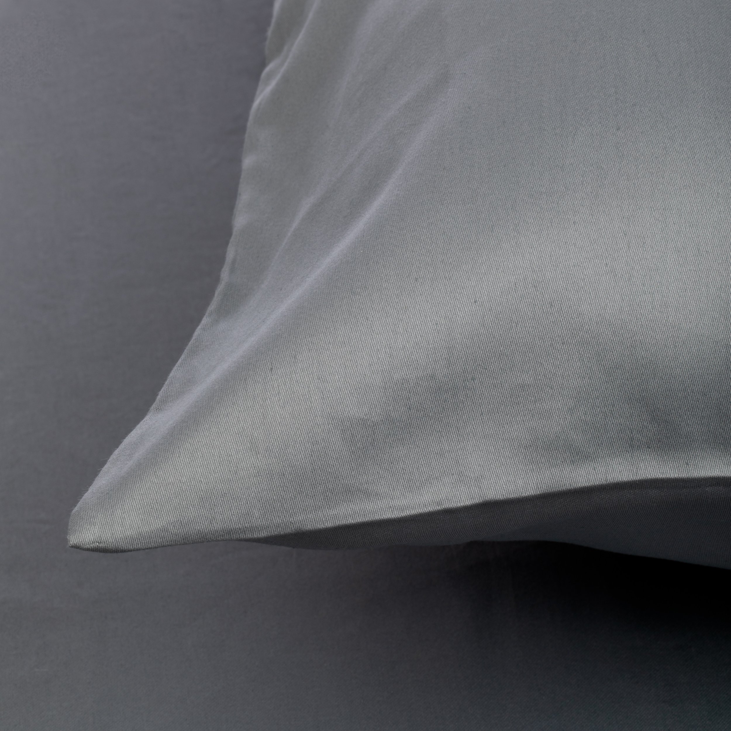 PILLOW CASE SATEEN 70X70CM GREY