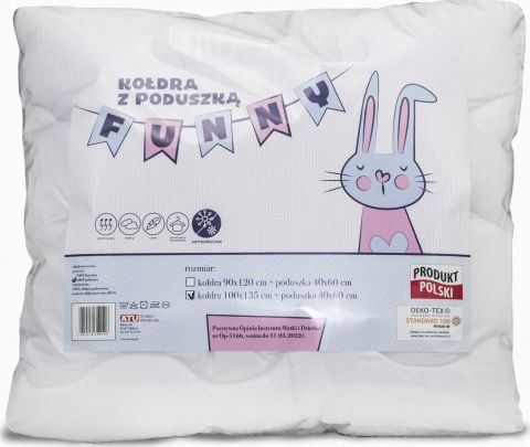 Detexpol pościel polska 100x135 kołdra poduszka do łóżeczka