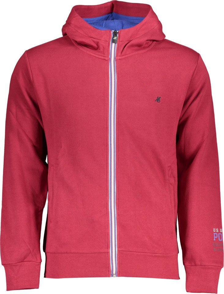 U.S. Grand Polo CZERWONA BLUZA MĘSKA Z ZAMKIEM US GRAND POLO 2XL