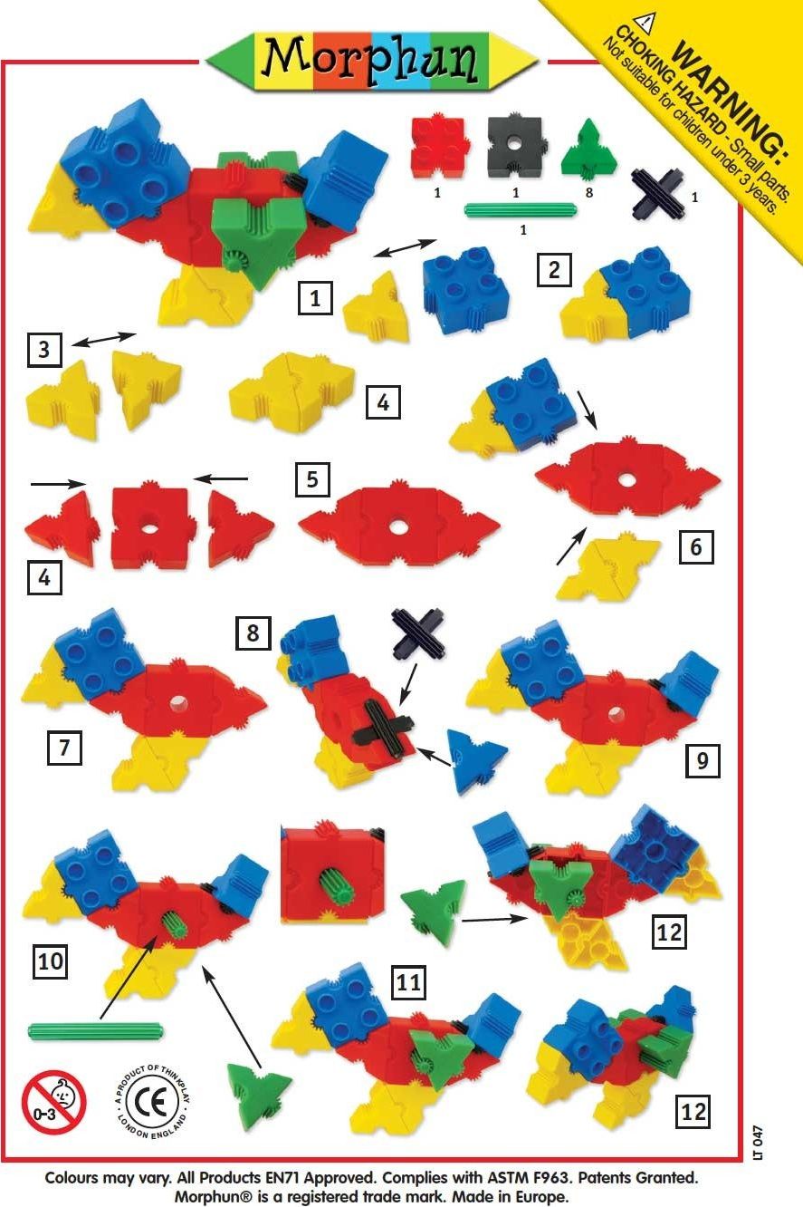 Morphun Zestaw Promocyjny klocków Morphun - Parrot 12 el.