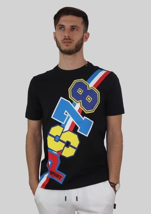 Plein Sport Koszulka T-shirt marki Plein Sport model TIPS118 kolor Czarny. Odzież męska. Sezon: Wiosna/Lato M