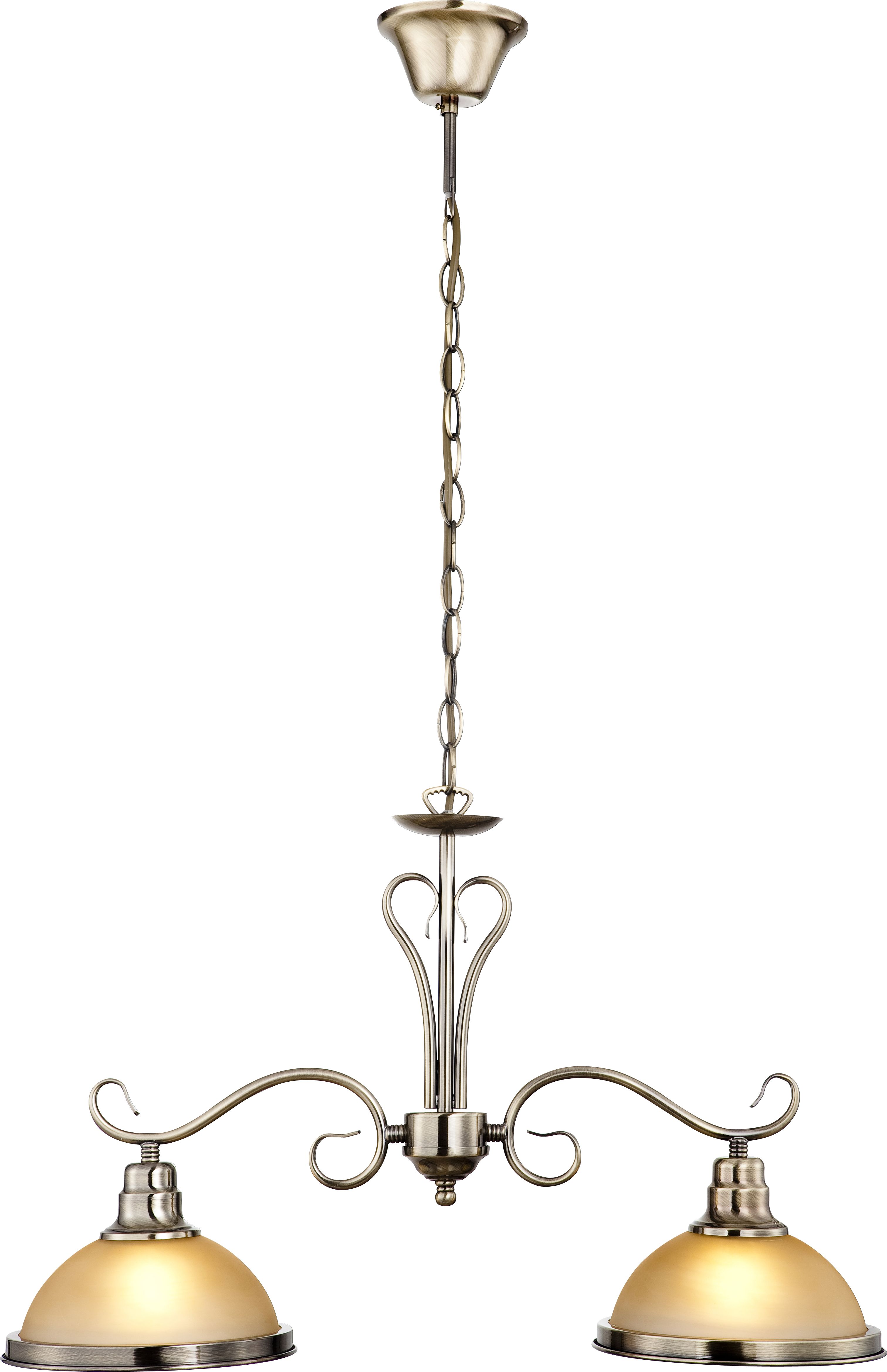 Lampa wisząca Globo Sassari nowoczesna mosiądz (6905-2)