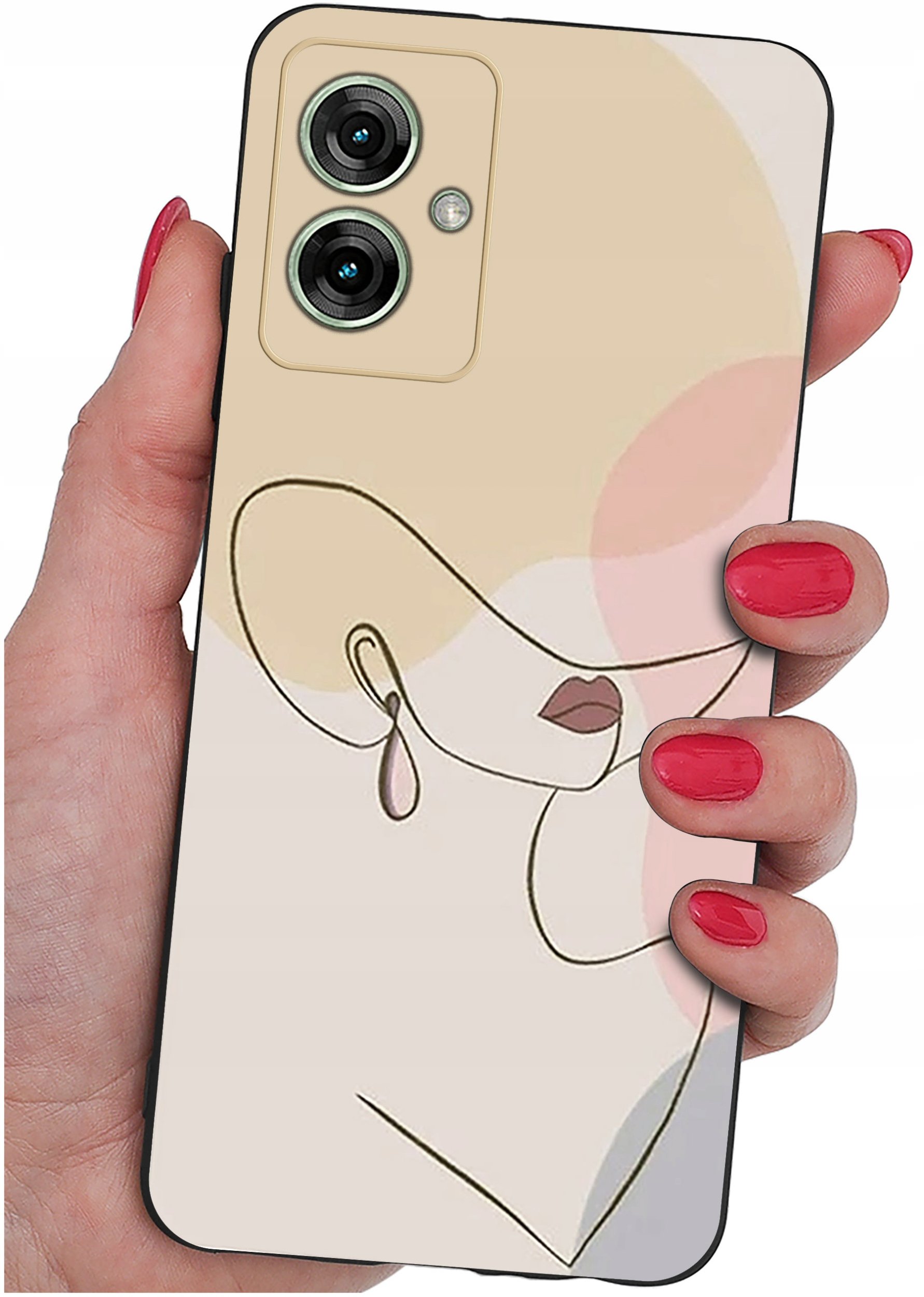 Etui do Motorola Moto G55 5G WZORY |SILIKONOWE MATT CASE + SZKŁO 9H