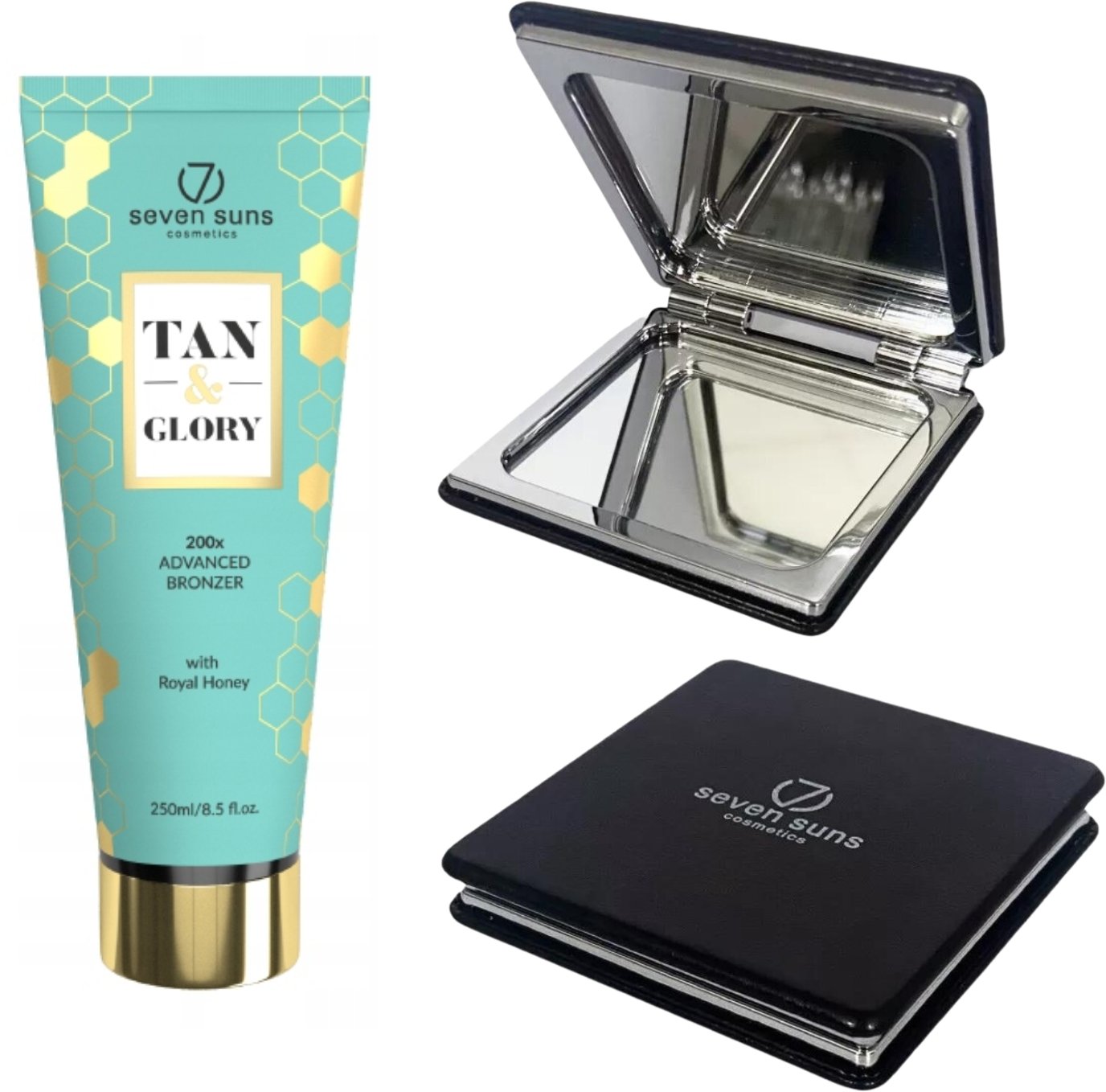 7suns Tan&Glory 200x Mega Bronzer Edition + Podwójne Lusterko Gratis