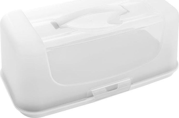 Praktyczna Pojemnik na ciasto Praktyczna prostokątny 18,9 x 34 14,3 cm biały