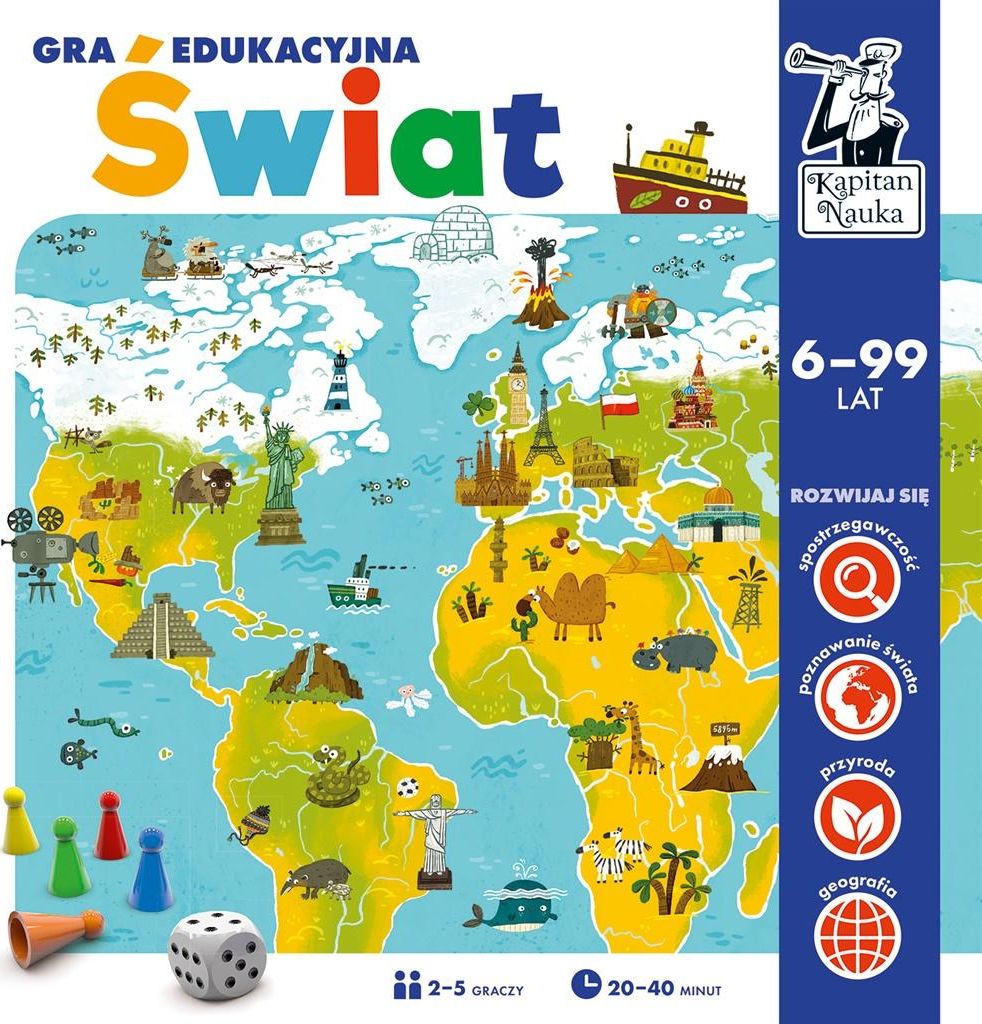Edgard Kapitan Nauka. Gra edukacyjna. Świat