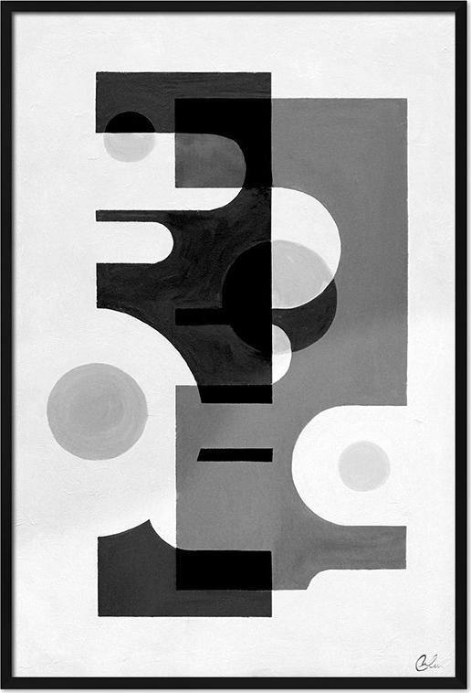 ART-POL Obraz olejny ręcznie malowany czarno biały