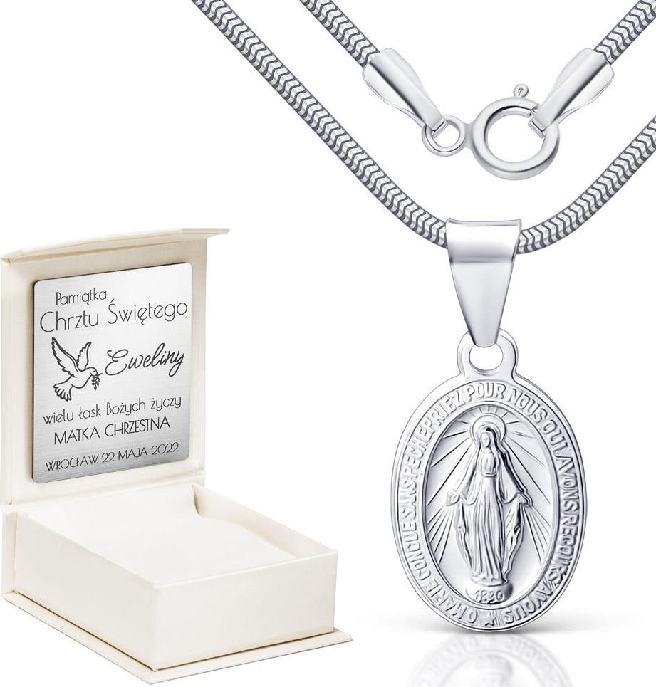 Irbis komplet srebrnej biżuterii - zawieszka i łańcuszek Uniwersalny