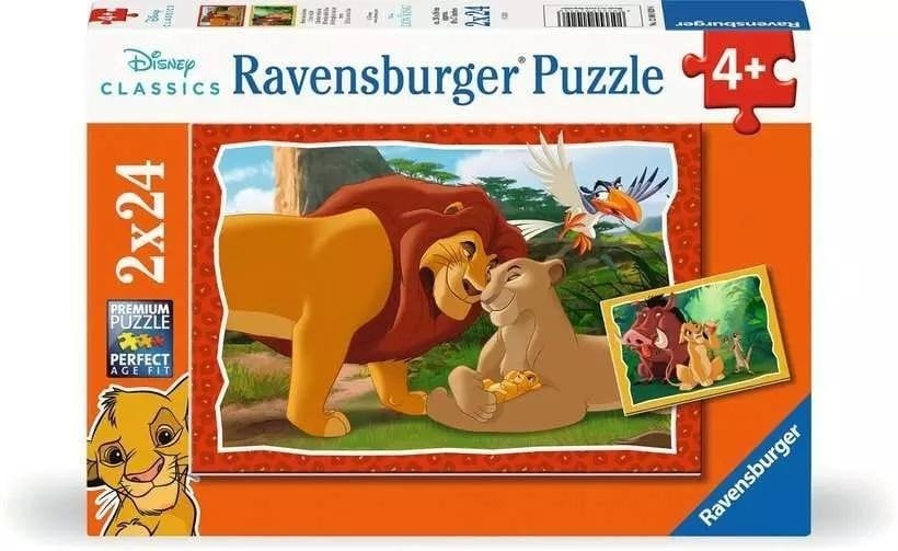 Ravensburger Puzzle Król lew 2x24 elementy