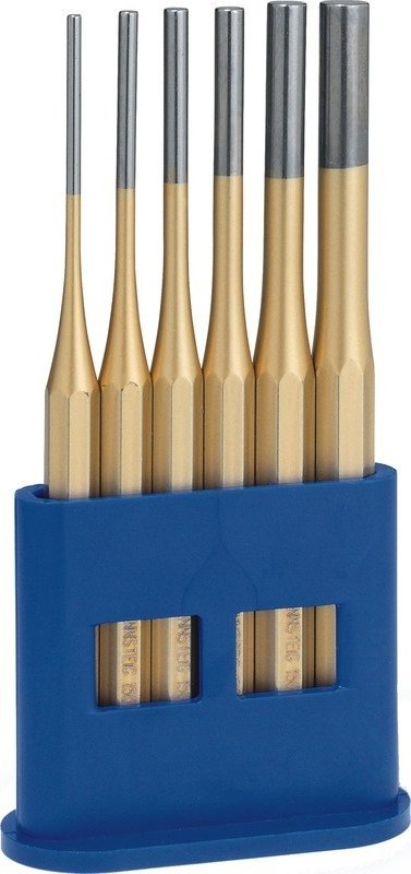 UN ZESTAW WYBIJAKÃW W STOJAKU Z TWORZYW ÅR. 3, 4, 5, 6, 8, 10MM