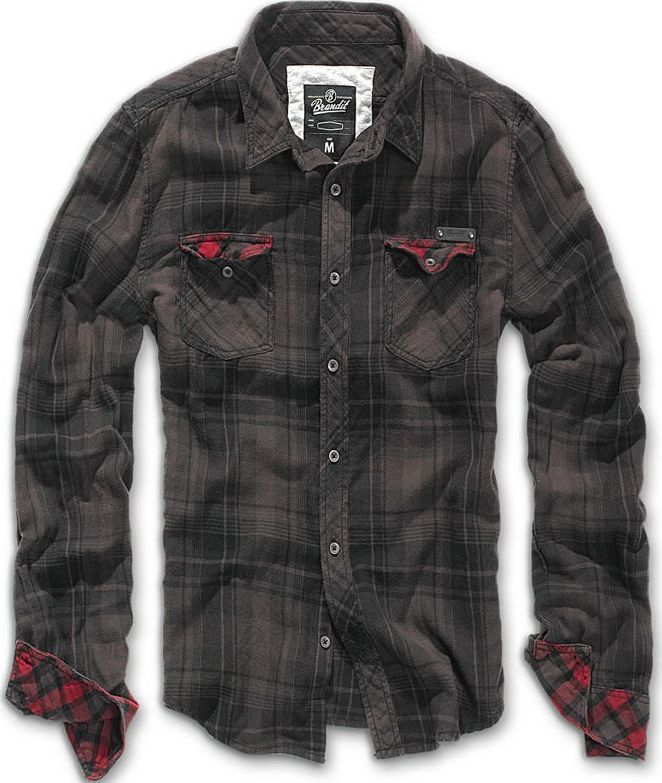 Brandit Brandit Koszula w Kratę Duncan Brązowa XL