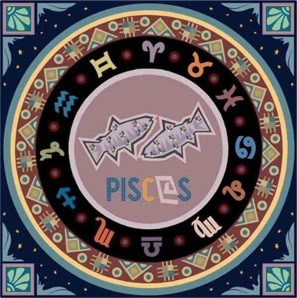 Mandala 7D Zodiak Ryby 30x30cm 1006576