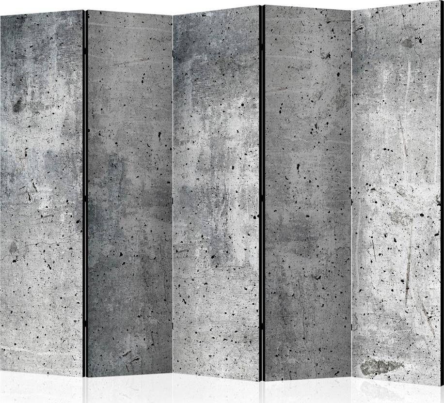 Artgeist Parawan 5-częściowy - Świeży beton II [Room Dividers] uniwersalny
