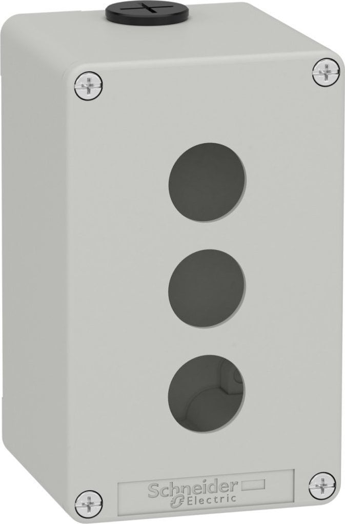 Schneider Harmony XAP Kaseta sterownicza pusta szara 3 otwory XAPD2503