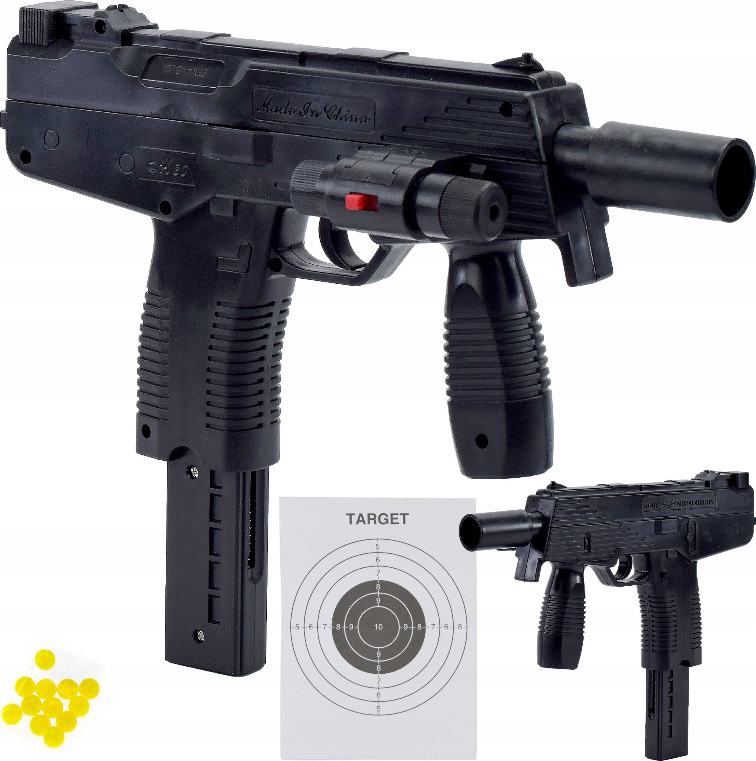 Skleplolki KARABIN PISTOLET NA KULKI MP9 ASG REPLIKA LASER