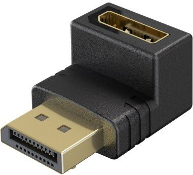 Adapter AV Goobay Adapter DisplayPort kątowy 90 stopni w dół