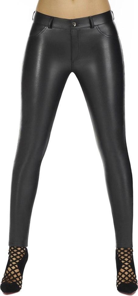 Bas Bleu Legginsy damskie push-up BAS BLEU Leila Black - Kolor Czarny, Rozmiar L