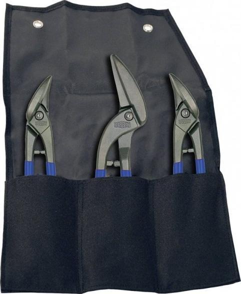 UN ZESTAW NOÅ»YC DO BLACHY ERDI, 3SZT. ETUI