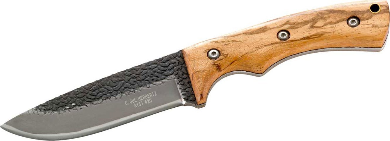 Herbertz Nóż pasowy z drewna zebry - 10 cm