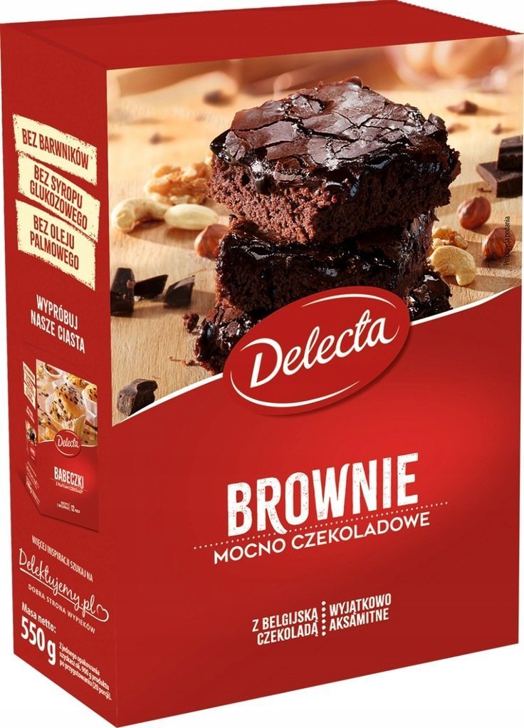 Delecta Ciasto DELECTA brownie czekoladowe 550 g