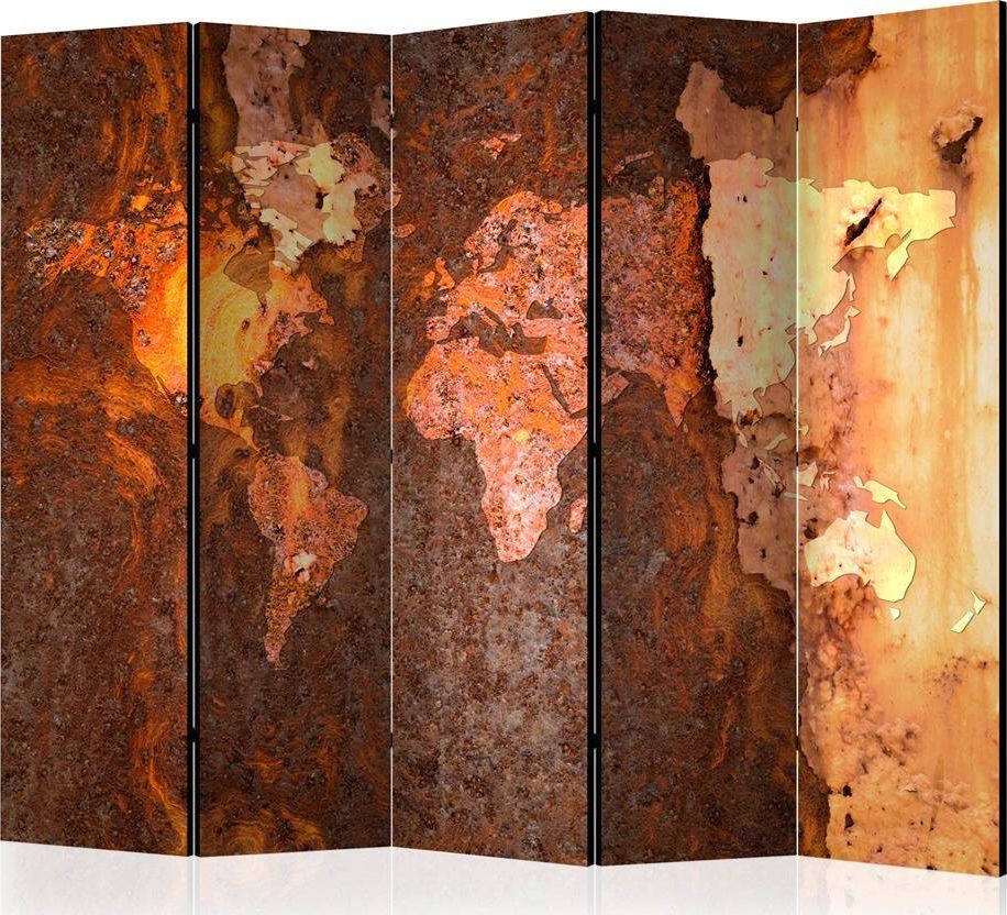 Artgeist Parawan 5-częściowy - Metalowe zanurzenie II [Room Dividers] uniwersalny