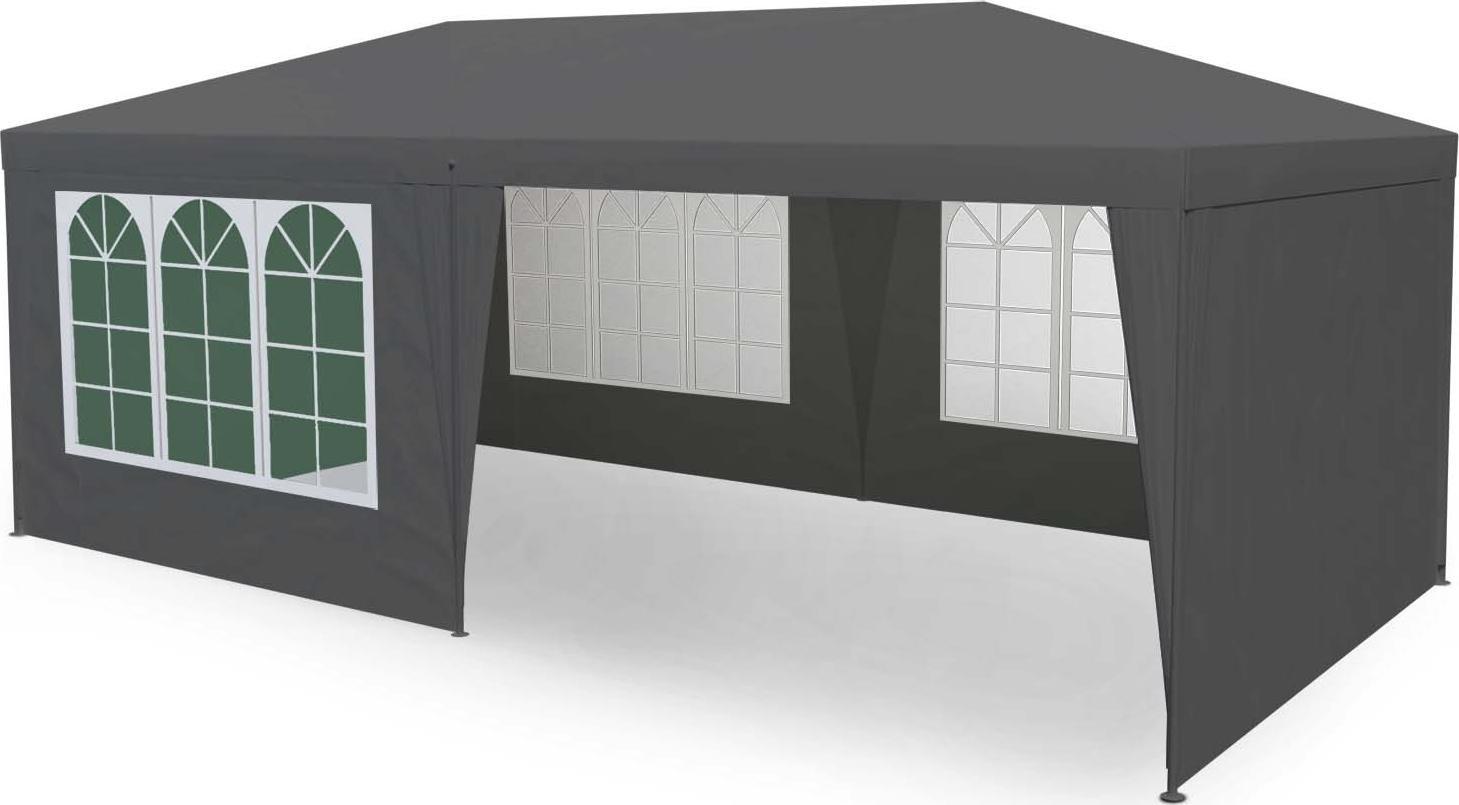 Plonos Pawilon ogrodowy 4 ścianki 3 x 6m szary Plonos