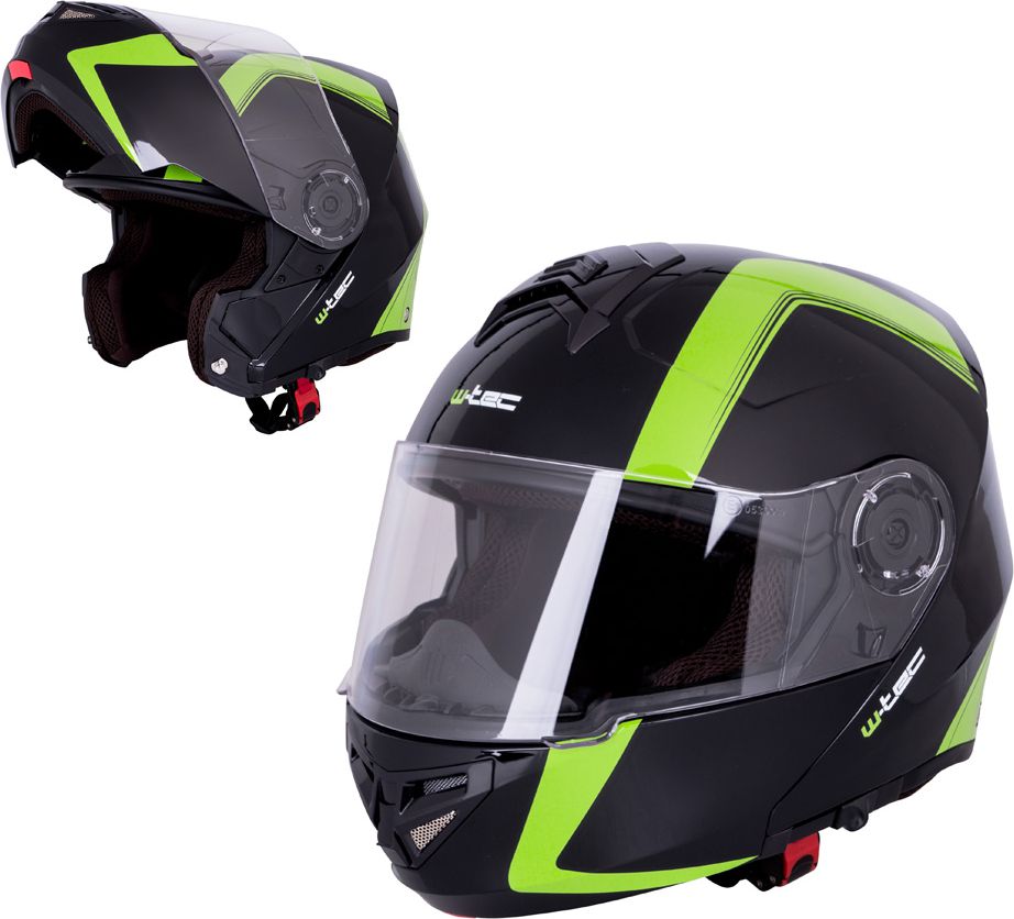 W-Tec Kask motocyklowy V270 czarno-zielony r. L (59-60) (8472)