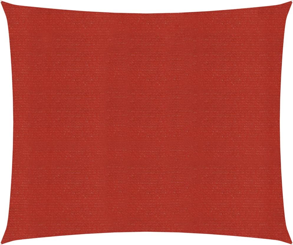 vidaXL Żagiel przeciwsłoneczny, 160 g/m, czerwony, 4,5x4,5 m, HDPE