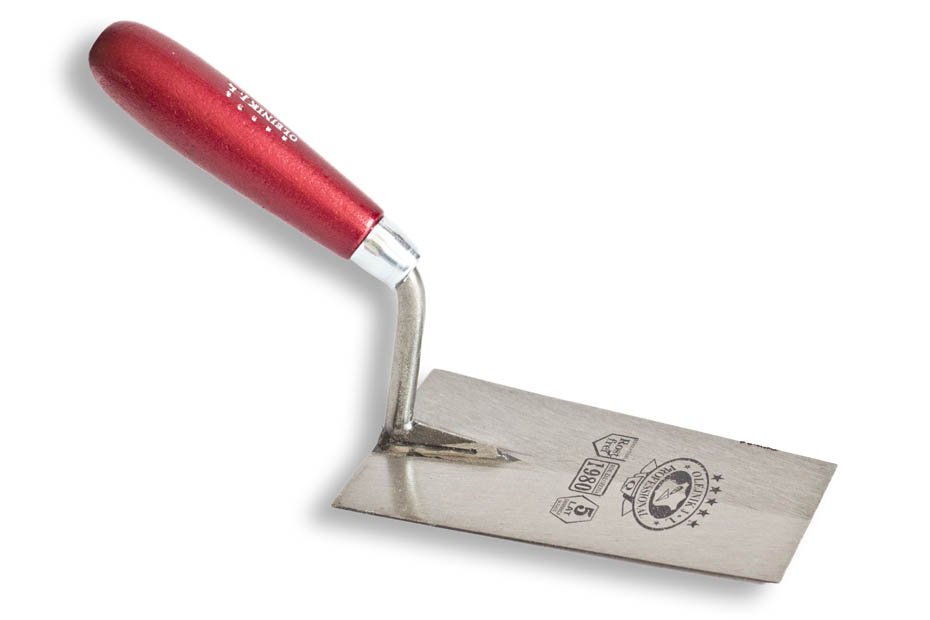 Olejnik Nierdzewna kielnia trapezowa wąska SUPER PROFI 180mm uchwyt drewniany - 122218S