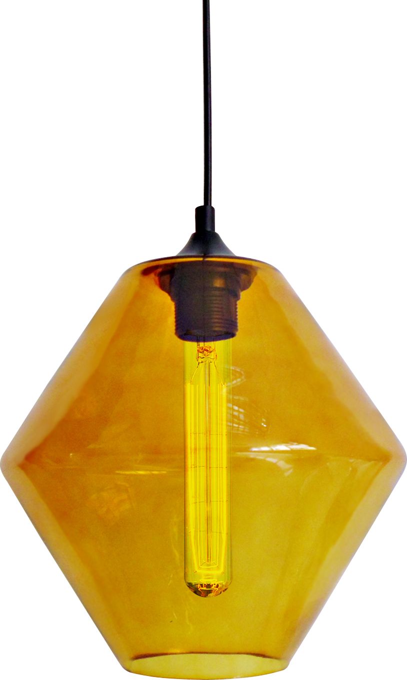 Lampa wisząca Candellux Bremen retro industrial żółty (31-36223)