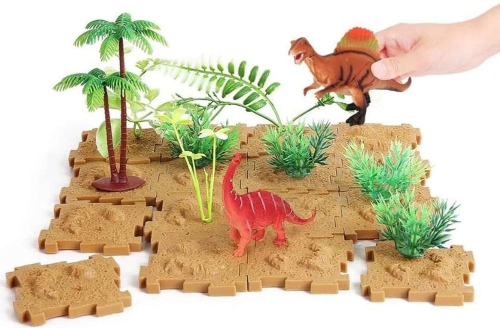 Puzzle 3D edukacyjne figurki Dinozaury