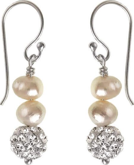 Lovrin Srebrne kolczyki 925 wiszące perełki 1,6g