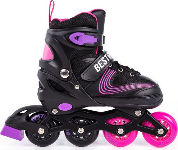 Rolki Bestif BRS05 z wymienną płozą regulowane czarne r. 38-41