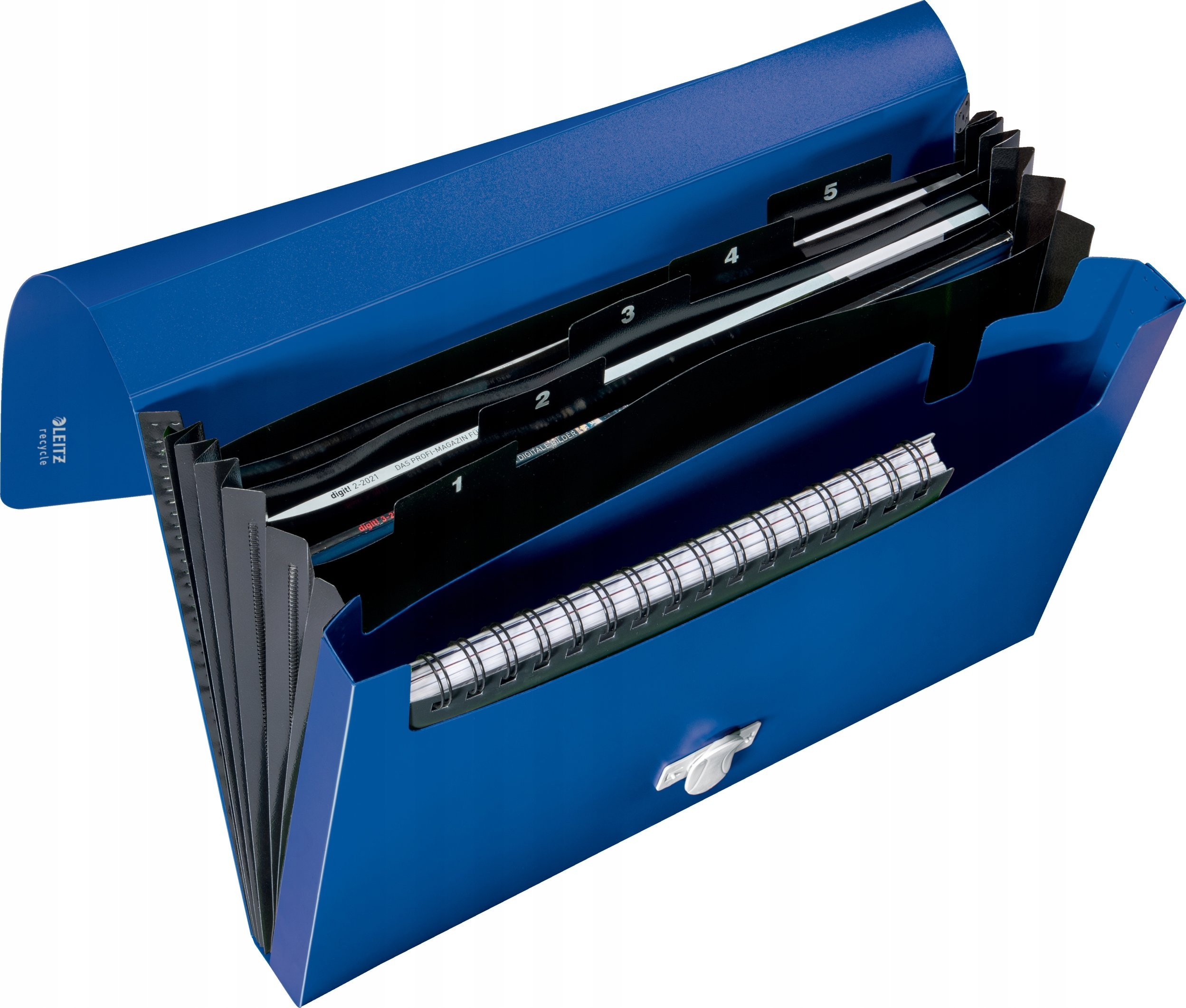 Leitz Teczka z 5 przeg Recycle* A4 PP niebieska
