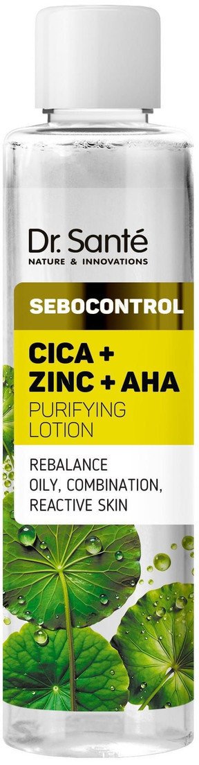 Dr. Sante Sebocontrol Cica + Zinc + AHA Mleczko Oczyszczające Do Skóry Tłustej 200ml