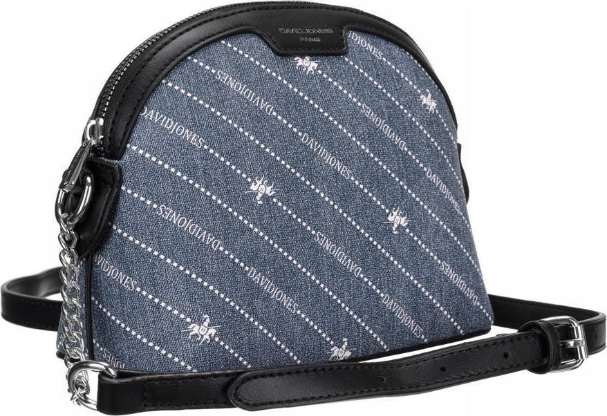 David Jones Listonoszka damska ze skóry ekologicznej imitującej jeans - David Jones