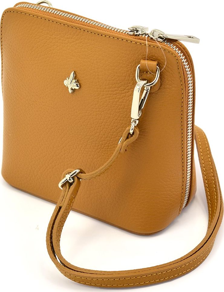 Vera Pelle Torebka skórzana vp956 camel