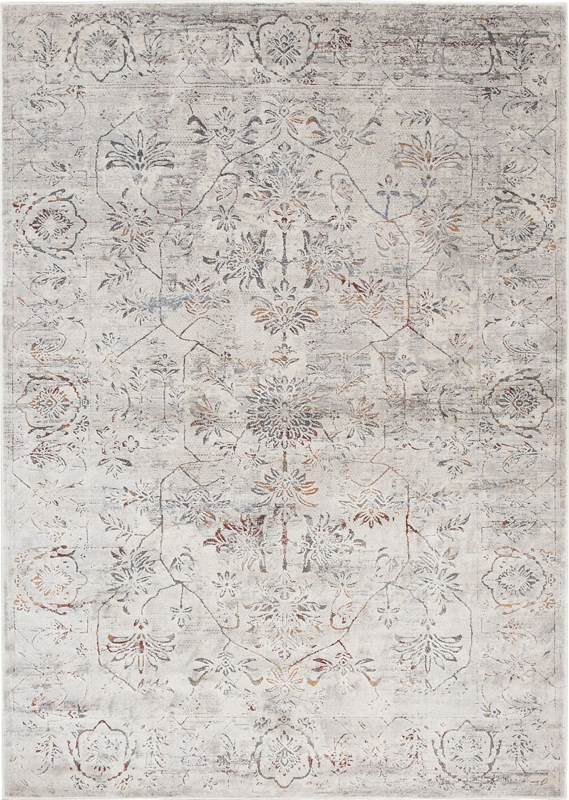 Carpetpol Dywan szary beż krem Komfort VINTAGE AP16A LIGHT GRAY FEYRUZ FFS (1.60*2.30)