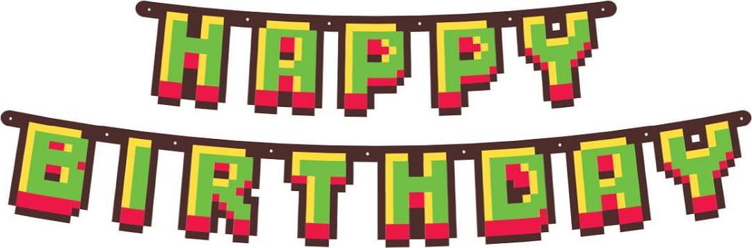 GoDan Girlanda papierowa Happy Birthday 160cm