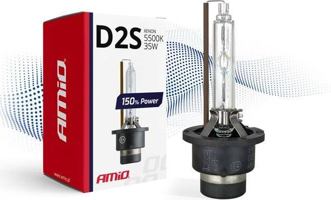 AMiO Żarówka ksenonowa, żarnik xenon D2S 5500K 150% Power