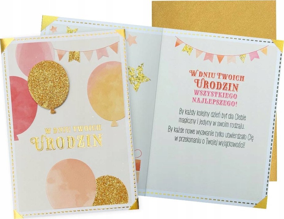 HENRY Karnet B6 Urodziny balony