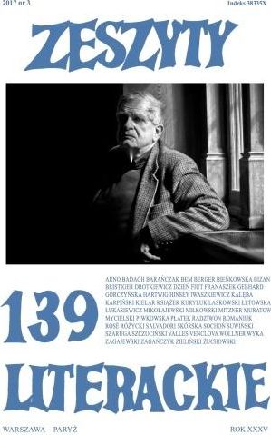 Zeszyty literackie 139 3/2017