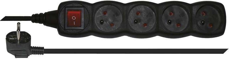 Listwa zasilająca Emos 4 gniazda 3 m czarna (PC1413)