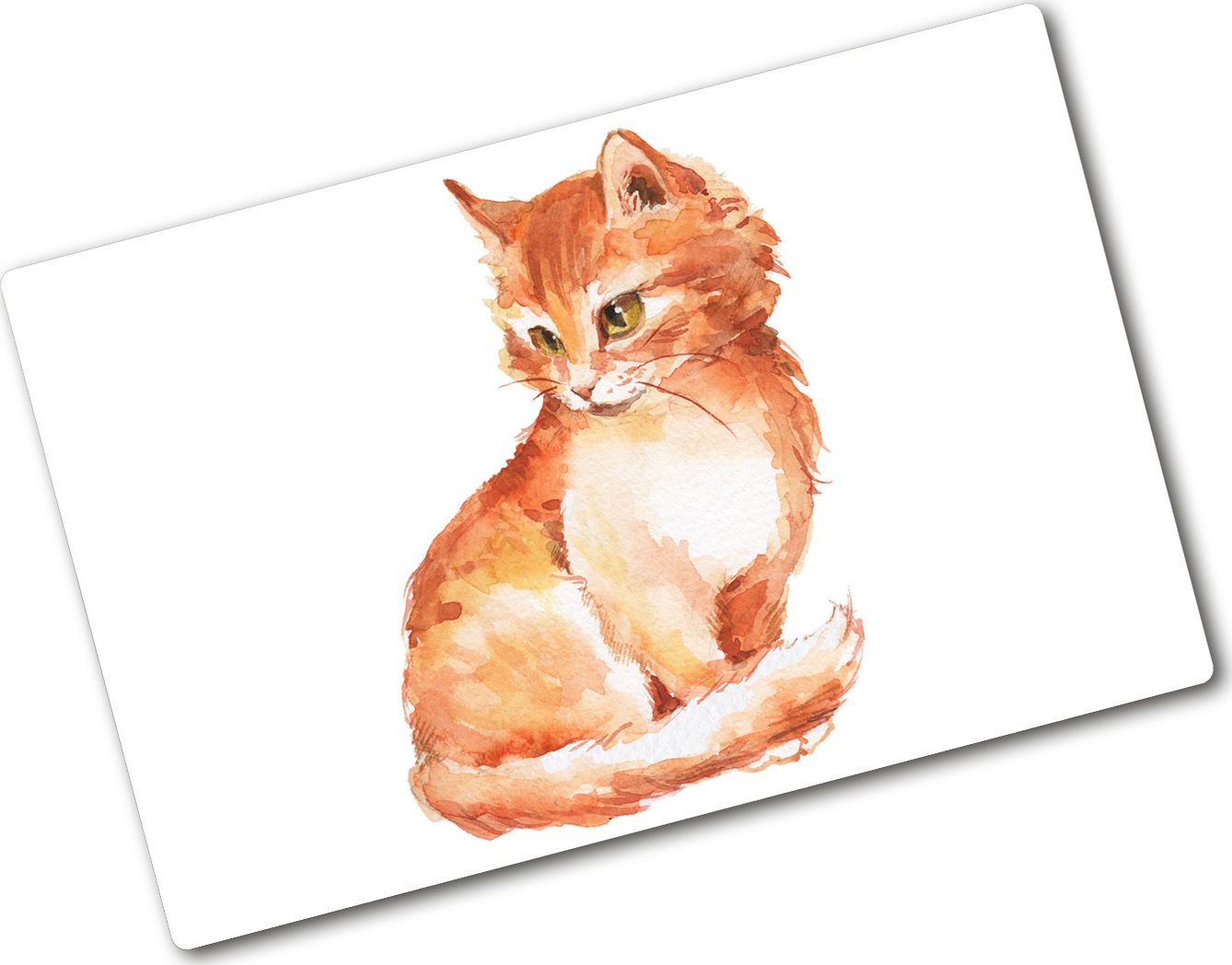 Deska do krojenia Tulup szklana Rudy kot 7 80x52cm