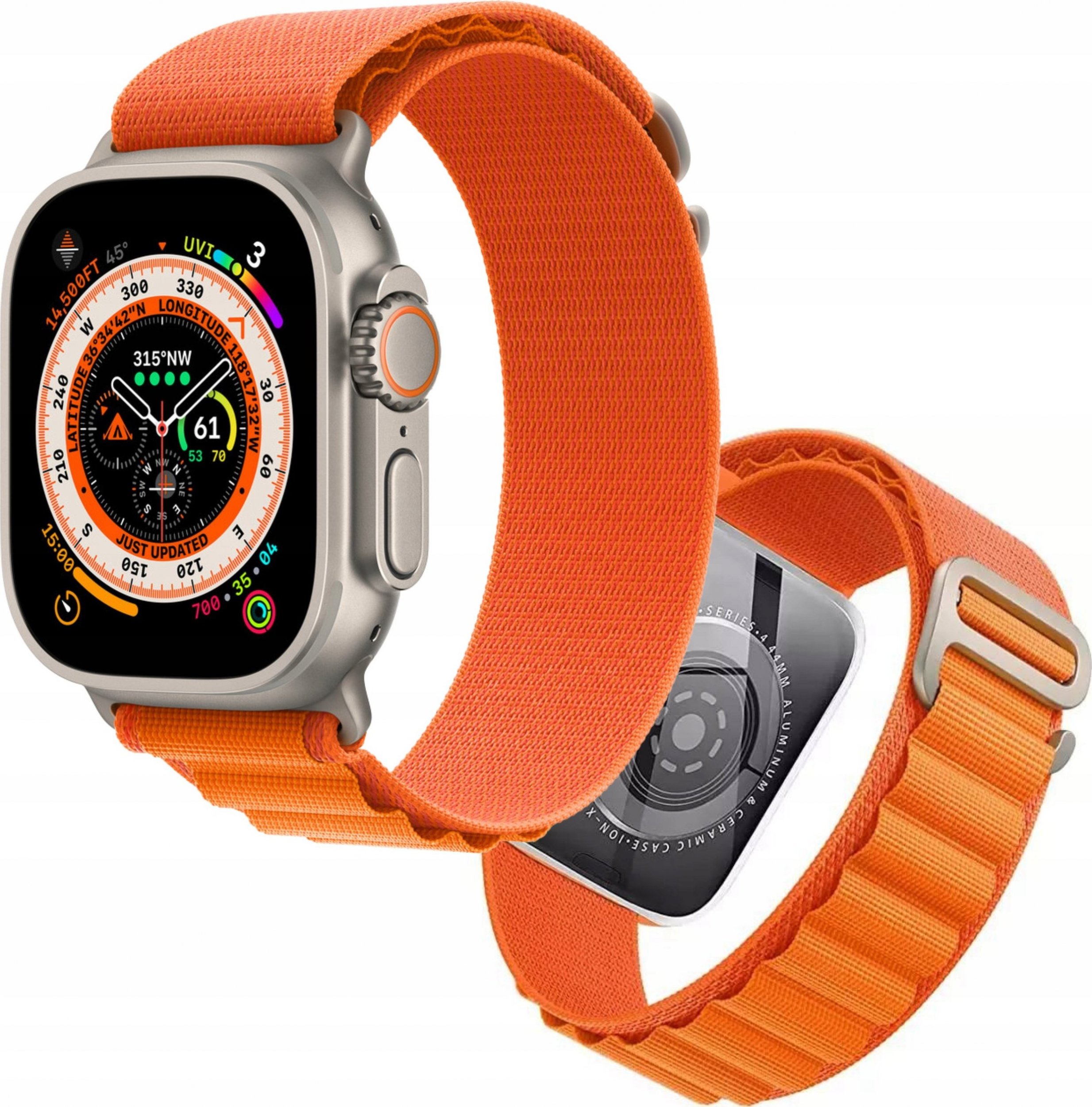 4TechGoods NYLONOWY PASEK DO APPLE WATCH ULTRA 42 44 45 49 mm