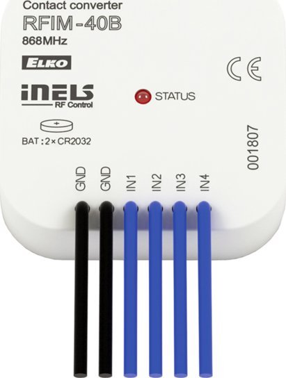 ELKO EP iNELS RF Control - uniwersalny bezpotencjałowy nadajnik, 4-kanały RFIM-40B