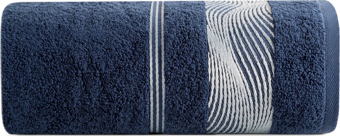 Eurofirany Ręcznik 50 x 90 Kąpielowy Frotte Sylwia2 10 Granat